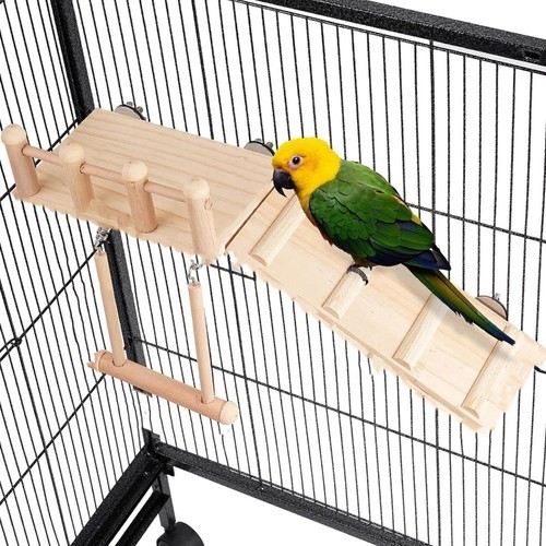 Wooden cockatiel parrot - wooden,