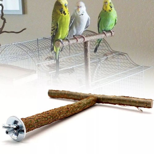 2pc wood parrot bird stand - wood,