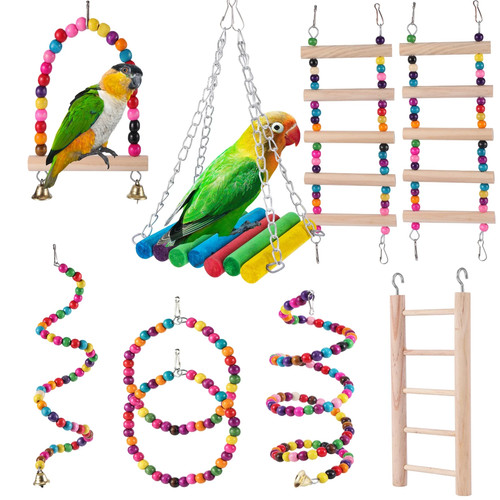 Bird parrot toys - bird, set