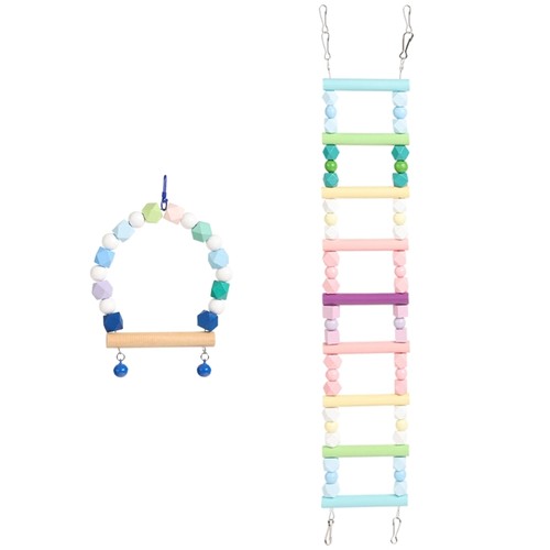 Birdcage perch climbing ladder - birdcage,