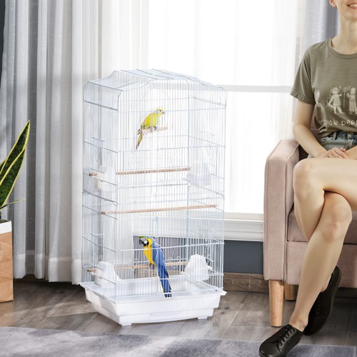 Bird cage with perches food - bird,