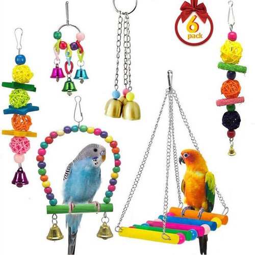 Set parrot swing bell - set,